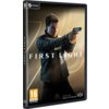 Na okładce gry "007 The First Light" widoczna jest postać trzymająca pistolet, z napisem "007 FIRST LIGHT" na tle dużej cyfry 7. W prawym dolnym rogu znajdują się logotypy Amazon, MGM Studios oraz IOI, a w lewym dolnym rogu oznaczenie wiekowe 16 z adresem