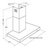 Okap AKPO Feniks Eco 60 Inox 492.2m3/h 73dB klasa C Szerokość [cm] 60