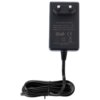 Czarny zasilacz z dwoma bolcami i przewodem, na którym widnieje napis: "SWITCHING ADAPTER Model No: GQ48-120400-AG Input: 100-240V~50/60Hz 1.5A Max Output: 12.0V ⎓ 4.0A 48.0W". Na dole znajduje się informacja "Dong Guan City GangQi Electronic Co.,Ltd. MADE IN CHINA".