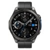 Czarny smartwatch z okrągłą tarczą, na której widoczne są różne wskaźniki, takie jak kroki (16000), tętno (68), data (czwartek 24), oraz ikony pogody i fazy księżyca. Na dole tarczy znajduje się logo "Zeblaze".