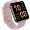 Różowy smartwatch z prostokątnym wyświetlaczem pokazuje godzinę 10:08, datę 09/12, tętno 68, liczbę kroków 32768, dystans 24.58 oraz spalone kalorie 819. Pasek zegarka ma klasyczne zapięcie z dziurkami.