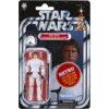 Opakowanie zawiera figurkę w stroju szturmowca oraz hełm, z napisem "Han Solo (Imperial Stormtrooper Outfit)" na czerwonym tle. Widoczne są również logo "Star Wars", okrągłe oznaczenie "Retro Collection" oraz ostrzeżenie: "WARNING: CHOKING HAZARD - Small 