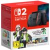 Czerwone pudełko z napisem "NINTENDO SWITCH 2" oraz grafiką konsoli i kontrolerów, poniżej widoczne postacie z gry "Pokemon Legends: Z-A". Na dole pudełka znajduje się logo "Pokemon Legends" oraz oznaczenie wiekowe "USK 6" i "7".
