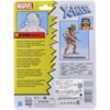 Opakowanie figurki przedstawia postać Wolverine (Weapon X) z serii Marvel Legends X-Men, z ilustracją postaci w hełmie i z wysuniętymi pazurami. Na opakowaniu znajduje się tekst opisujący postać w kilku językach oraz ostrzeżenie o małych elementach, a tak