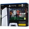 Opakowanie konsoli Sony PlayStation 5 Digital Edition z grą FC26 przedstawia grafikę z piłkarzami na stadionie oraz kontrolerem na dole. Widoczne są logotypy "Sony", "PS5", "EA Sports FC26", oznaczenia "825 GB", "4K 120 HDR", "HyperMotionV" oraz klasyfikacja wiekowa "3".