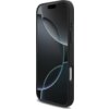 Etui na telefon w kolorze antracytowym z widocznymi przyciskami bocznymi i otworem na aparat. Na ekranie telefonu wyświetlany jest abstrakcyjny wzór z ciemnymi i jasnymi okręgami.