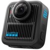 Kamera sportowa z dużym obiektywem, posiadająca żebrowaną powierzchnię i widoczne napisy "GoPro" oraz "Max 2" w kolorze niebieskim. Na obudowie znajduje się przycisk z napisem "Mode".