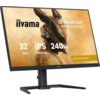Monitor o przekątnej 32 cale z logo "iiyama" i oznaczeniem modelu "G-Master GB3290QSU" na ekranie, wyświetlający grafikę z napisem "IPS 240Hz 2560x1440 1ms" oraz "GOLD PHOENIX".