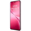 Na zdjęciu widoczny jest różowy smartfon z wyświetlaczem, na którym znajduje się tekst: "vivo V60 Lite 5G 8 GB + 256 GB". Obudowa urządzenia ma dwa przyciski z boku.