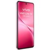 Smartfon z różowym ekranem, na którym widnieje biały napis: "Vivo V60 Lite 5G 8 GB + 256 GB". Urządzenie ma cienkie ramki i centralnie umieszczony aparat przedni.