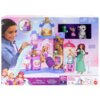 Opakowanie przedstawia zestaw "Domek dla lalek MATTEL Disney Princess Pałac zwierzątek JBF96" z lalkami i akcesoriami, w tym figurkami zwierząt. Na opakowaniu widnieje logo Disney Princess oraz MATTEL, a także informacje o zawartości: "20+ pieces", "7 pet