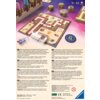 Gra planszowa RAVENSBURGER Labyrinth GO! 24796 przedstawia planszę z labiryntem, kostki do gry oraz elementy punktacji. Na opakowaniu znajdują się opisy gry w kilku językach, w tym po polsku: "Tutaj najważniejsza jest szybkość! Buduj ścieżki w swoim labir