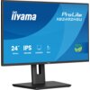 Monitor marki iiyama z serii ProLite XB2492HSU, o przekątnej 24 cale (60,5 cm), rozdzielczości 1920x1080, technologii IPS, cienkiej ramce i regulacji wysokości do 15 cm, z oznaczeniem ECO.