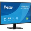Monitor marki iiyama z serii ProLite X2792HSU, o przekątnej 27 cali, rozdzielczości 1920x1080 pikseli, technologii IPS, częstotliwości odświeżania 120Hz i czasie reakcji 3 ms [GTG]. Na ekranie widoczne są ikony i napisy: "27” 68.6cm", "IPS", "1920x1080", "SLIM BEZEL", "2x2W" oraz symbol "ECO" z liśćmi.