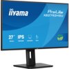 Monitor marki iiyama z serii ProLite XB2792HSU, o przekątnej 27 cali, rozdzielczości 1920x1080 pikseli, technologii IPS, częstotliwości odświeżania 120Hz i czasie reakcji 3 ms [GTG]. Na ekranie widoczne są ikony i napisy: "27” 68.6cm", "IPS", "1920x1080", "SLIM BEZEL", "15cm" oraz symbol "ECO" z liśćmi.