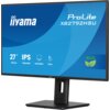 Monitor marki iiyama z serii ProLite XB2792HSU-B1 o przekątnej 27 cali, rozdzielczości 1920x1080 pikseli, technologii IPS, częstotliwości odświeżania 120Hz i czasie reakcji 3 ms [GTG]. Na ekranie widoczne są informacje: "27” 68.6cm", "IPS 1920x1080", "SLIM BEZEL", "15cm" oraz symbol "ECO" z liśćmi.