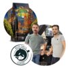 Opakowanie kawy z napisem "ITALIANA D'ORO" przedstawia ilustrację z samochodem i budynkami w tle. Na dole widoczne jest logo "BLUE ORCA COFFEE" z wizerunkiem orki.