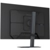 Tył monitora z widocznym logo "GIGABYTE" oraz napisem "DOMINATING THE GAME" na górnej części obudowy. Na dolnej krawędzi znajdują się porty oznaczone jako HDMI 1, HDMI 2, DP, Type-C, USB.