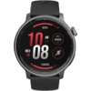 Czarny smartwatch z okrągłym wyświetlaczem pokazuje godzinę 10:08 AM, datę "WED 20", poziom naładowania baterii 80%, wysokość 6000 FT oraz ikonę biegania. Na dole ekranu widoczny jest pasek postępu z liczbą 10000.