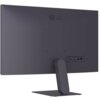 Monitor marki LG z serii UltraGear, widoczny od tyłu, z logo LG na górze. Na obudowie znajdują się porty HDMI, DisplayPort oraz gniazdo audio, a monitor jest zamontowany na prostokątnej podstawie.