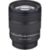 Czarny obiektyw z widocznymi oznaczeniami "AF 24-60 / 2.8 FE" oraz "Samyang" na obudowie, posiadający pierścienie do regulacji ostrości i zoomu. Na górnej krawędzi obiektywu znajduje się napis "LK SAMYANG 24-60 f/2.8".