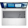 Laptop z otwartym ekranem, na którym wyświetlany jest interfejs z napisem "Time Management Strategies". Klawiatura jest pełnowymiarowa, z ciemnymi klawiszami i jasnym obramowaniem.