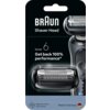 Opakowanie głowicy golarki BRAUN Series 6 64B z widocznym napisem "BRAUN Shaver Head Series 6 Get back 100% performance*". Na dole opakowania znajduje się informacja "Replace every 18 months" oraz "Made in Germany" z flagą Niemiec.