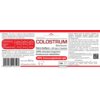 Etykieta produktu "Colostrum DOMOWA APTECZKA (100 kapsułek)" zawiera informacje o składnikach aktywnych, takich jak colostrum i immunoglobuliny IgG, oraz zalecenia dotyczące spożycia. Widoczne są również dane kontaktowe producenta, kod kreskowy, masa netto 30,5 g, oraz ostrzeżenia dotyczące przechowywania i spożycia.