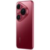 Czerwony smartfon z trzema aparatami umieszczonymi w trójkątnym module, z widocznym logo "HUAWEI" na obudowie. Obok aparatów znajduje się napis "XMAGE".