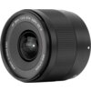 Czarny obiektyw z widocznymi napisami: "AF 9mm 1:2.8 STM ASPH ED IF" oraz "Ø58mm 0.13m/0.43ft APS-C Frame". Obiektyw ma gładką powierzchnię z wyraźnym pierścieniem do regulacji.