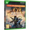 Okładka gry "Avatar: Frontiers of Pandora From The Ashes Edition" na konsolę Xbox Series X, z widocznym logo Ubisoft oraz oznaczeniem wiekowym 16+. Na górze znajduje się napis "FROM THE ASHES EDITION INCLUDES MAIN GAME + EXPANSION".
