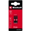 Czerwono-czarne opakowanie zawiera dwa bity o długości 25 mm, z widocznymi oznaczeniami: "T30", "S2", "Torsion", "C6.3", oraz logo "Einhell". Na dole opakowania znajduje się adres strony internetowej: "www.einhell.com".