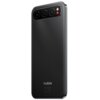 Czarny smartfon z trzema obiektywami aparatu umieszczonymi poziomo w górnej części tylnej obudowy, z widocznym napisem "nubia" oraz oznaczeniem modelu "Model: Z2468N" na dole. Obudowa ma matowe wykończenie, a obiektywy są otoczone delikatnym połyskiem.