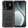 Smartfon DOOGEE Blade 20 Ultra 8/512GB 6.6" 90Hz w kolorze czerwonym, z widocznym ekranem i tylnym panelem z dwoma aparatami oraz napisem "DOOGEE". Na ekranie wyświetlana jest godzina 10:42 oraz data 04-25, Thu.
