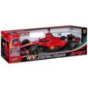 Pudełko zawiera zdalnie sterowany samochód wyścigowy w skali 1:10, stylizowany na model Ferrari SF-23, z widocznymi logotypami sponsorów i numerem #16. Na opakowaniu znajdują się napisy: "Maisto Tech RC", "R/C Racing", "SF23", "Authentic SF-23 Formula Engine Sounds" oraz grafika przedstawiająca kierowcę w czerwonym kombinezonie.
