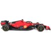 Czerwony zdalnie sterowany samochód wyścigowy z widocznymi logotypami, takimi jak Shell, Santander, Ray-Ban, Richard Mille, AWS, V-Power, Pirelli, Ceva, SKF, NGK, Mahle, Brembo, Marelli, VistaJet, Palantir, OMR, Kaspersky, AWS, Pirelli P Zero. Na samochodzie widoczny jest numer 16 oraz flaga Włoch.
