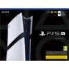 Na zdjęciu widoczna jest konsola w kolorze białym z czarnymi elementami, obok której znajdują się napisy: "SONY", "PS5 Pro", "PlayStation®5 Pro", oraz oznaczenia "2 TB", "4K 120", "HDR". W dolnym rogu znajduje się zielona ikona z oznaczeniem wiekowym "7".