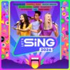 Na kolorowym tle z motywami muzycznymi i emotikonami widnieje napis "Let's Sing 2026" oraz lista artystów: Billie Eilish, Chappell Roan, Gracie Abrams, Selena Gomez, Lizzo, Shaboosey, Ed Sheeran, and many more. Na środku znajdują się trzy osoby trzymające