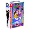 Opakowanie gry "Let's Sing 2026" na konsolę Nintendo Switch zawiera grafikę trzech osób śpiewających do mikrofonów oraz teksty: "FEATURING BILLIE EILISH, CHAPPELL ROAN, GRACIE ABRAMS, SELENA GOMEZ, LIZZO, SHABOOZEY, ED SHEERAN AND MANY MORE" i "INCLUDES 2 MICROPHONES". Na dole widoczne są loga "voxler" i "PLAION" oraz oznaczenie wiekowe "12".