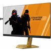 Monitor z wyświetlaczem pokazującym grafikę z napisem "COUNTER STRIKE 2" na pomarańczowym tle. Na podstawie monitora widnieje logo "AGON".
