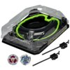 Zestaw do zabawy Beyblade Xtreme F9588EU4 składa się z areny w kształcie sześciokąta z przezroczystą pokrywą i zielonymi akcentami, dwóch wirujących dysków oraz dwóch wyrzutni. Na arenie widoczne jest logo "Beyblade X".