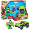 Opakowanie zawiera figurkę Iron Hulk oraz pojazd Iron Racer w kolorach zielonym i fioletowym, z widocznym logo Hasbro i napisem "Marvel Iron Man and his Awesome Friends". Na opakowaniu znajdują się również ilustracje postaci oraz oznaczenie wiekowe 3+.
