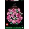 Pudełko zestawu LEGO przedstawia bukiet różowych róż z serii Botanicals, z napisem "BOUQUET OF Pink Roses" oraz logo LEGO. Na dole widnieje informacja: "18+ 10374 789 pcs", a tło jest ciemne, co podkreśla kolor kwiatów.