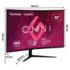 Monitor VIEWSONIC VX3218-PC-MHD (VS18453) 31.5" 1920x1080px 165Hz 1 ms [MPRT] Curved Liczba wyświetlanych kolorów 16.7 mln