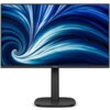 Monitor marki PHILIPS z cienkimi ramkami, wyświetlający dynamiczną grafikę w odcieniach niebieskiego i białego. Na dolnej ramce widoczne jest logo "PHILIPS".