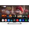 Telewizor wyświetla ekran główny z aplikacjami takimi jak Netflix, YouTube, Prime Video, Disney+, Apple TV, Viki Rakuten, Max i Spotify. Na ekranie widoczny jest film "The Super Mario Bros. Movie" oraz inne rekomendacje, a na dole znajduje się logo "SHARP".