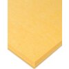 Żółty panel filcowy o kwadratowym kształcie, z widoczną teksturą materiału i lekko zaokrąglonymi krawędziami. Produkt ma wymiary 40 x 40 cm.