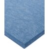 Niebieski panel filcowy o kwadratowym kształcie, z widoczną teksturą materiału. Produkt ma wymiary 40 x 40 cm.