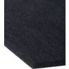 Czarny panel filcowy o heksagonalnym kształcie, widoczny z bliska, ukazujący teksturę materiału. Produkt to "Panel filcowy MULTIDECOR Felly Heksagon 01 40 x 46 cm Czarny (2 szt.)".
