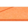 Pomarańczowy panel filcowy o kwadratowym kształcie z widoczną teksturą materiału i delikatnym wzorem linii. Produkt to "Panel filcowy MULTIDECOR Felly Kwadrat 02 40 x 40 cm Pomarańczowy (2 szt.)".